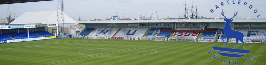 Victoria Park, home to Hartlepool United - Football Ground Map