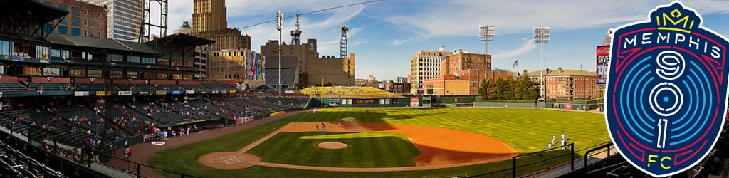 AutoZone Park, Memphis Redbirds & Memphis 901 FC, Google Earth