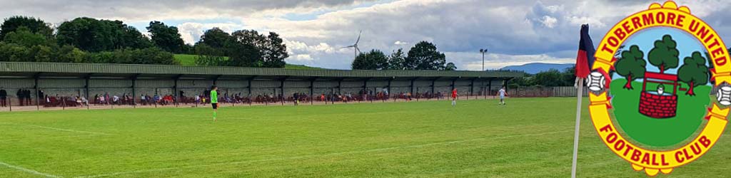 Fortwilliam Park, home to Tobermore United - Football Ground Map