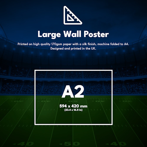 American Football 2024/25 Wall Chart (folded)